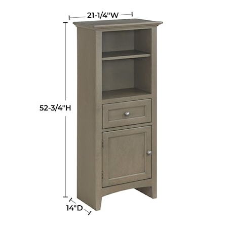 Set of 2 Bookcase Piers