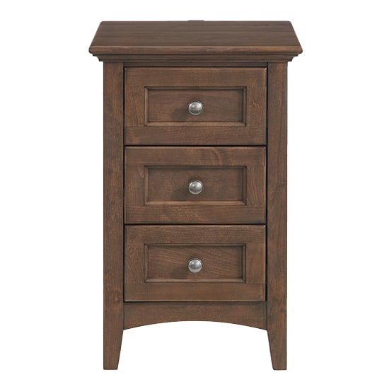 Whittier Wood McKenzie 3-Drawer Nightstand