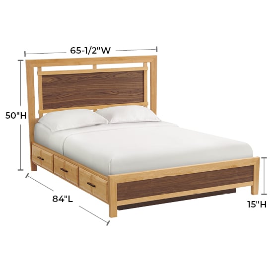 Whittier Wood Addison Queen Panel Storage Bed