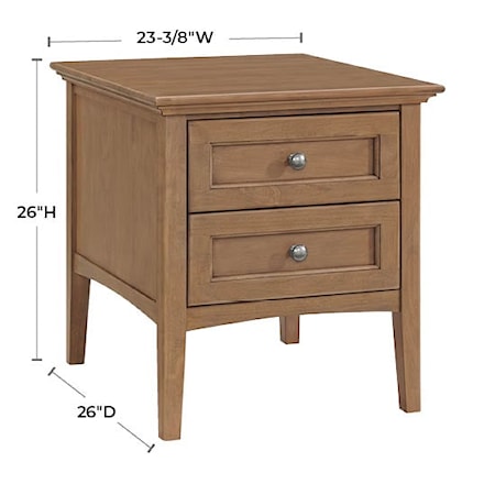 2-Drawer End Table