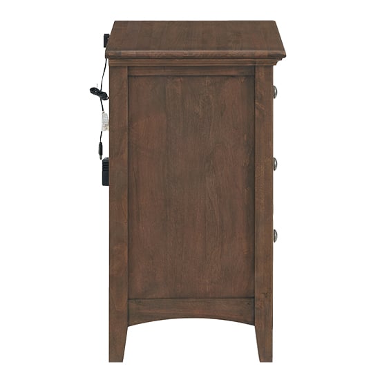 Whittier Wood McKenzie 3-Drawer Nightstand