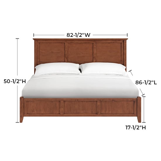 Whittier Wood McKenzie King Panel Bed