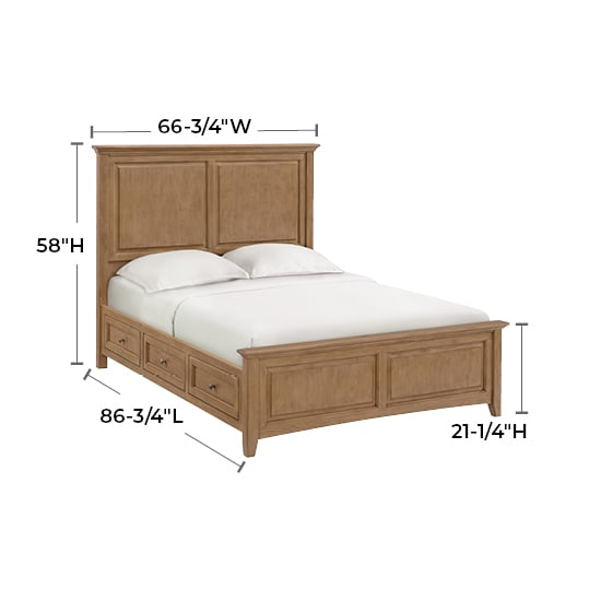 Whittier Wood McKenzie Queen Storage Bed