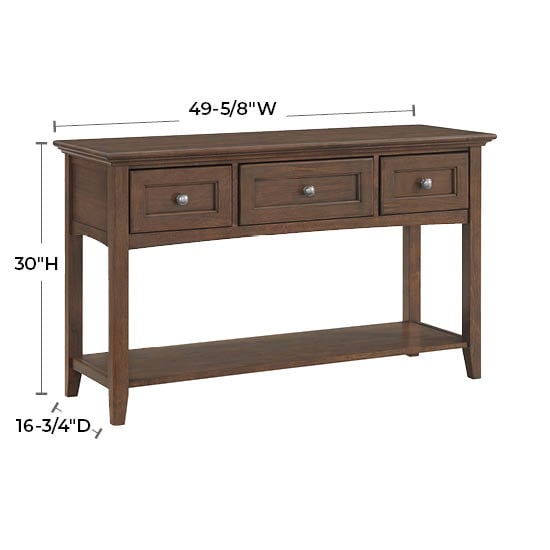 3-Drawer Sofa Table