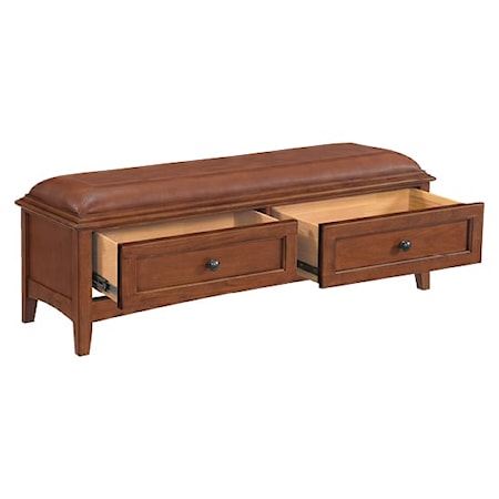 2-Drawer Accent Bench