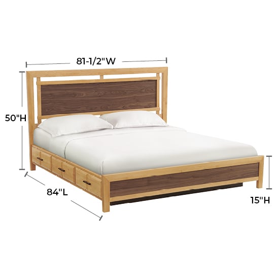 Whittier Wood Addison ADI570021 King Panel Storage Bed