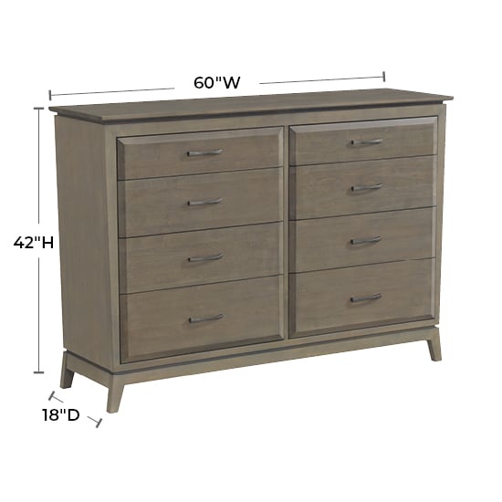 Whittier Wood Ellison 8-Drawer Dresser