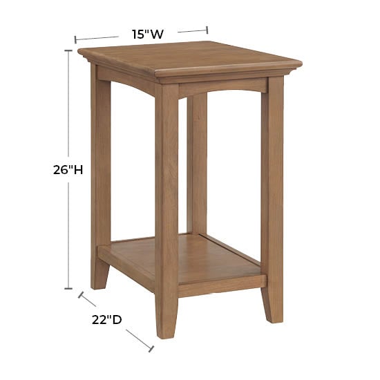 Whittier Wood McKenzie Accent Table