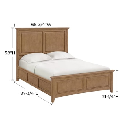 Queen Panel Bed