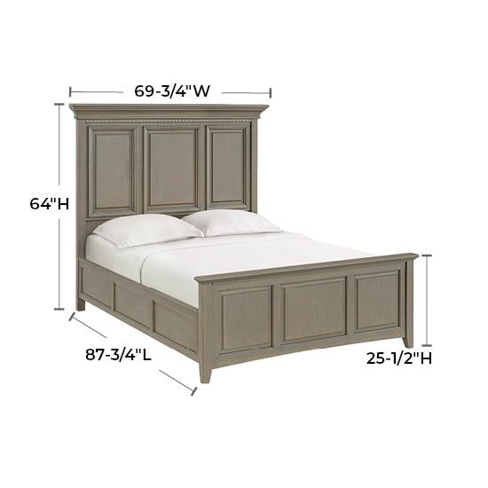Queen Panel Bed