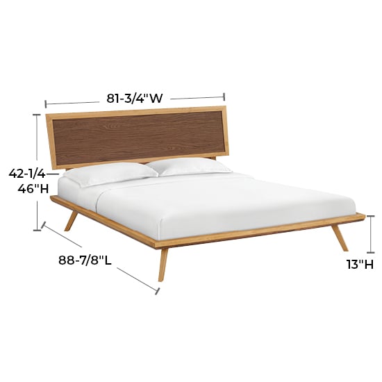 Whittier Wood Addison King Adj Hbd Platform Bed