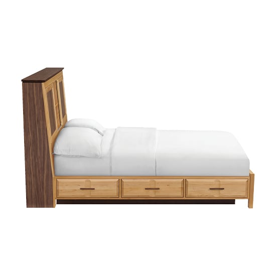 Whittier Wood Addison King Bookcase Storage Bed