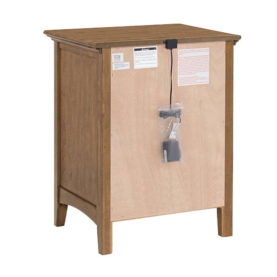 Whittier Wood McKenzie 3-Drawer Nightstand