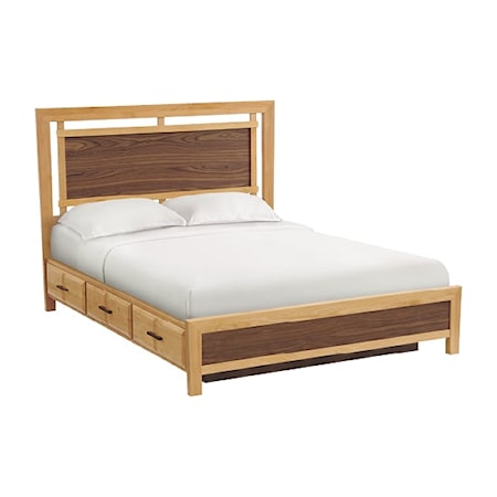 Queen Panel Storage Bed