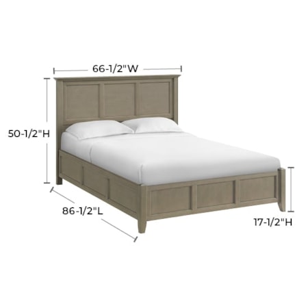 Queen Panel Bed