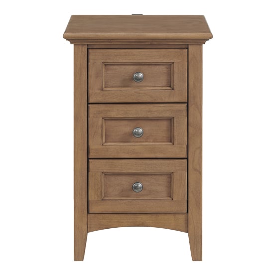 Whittier Wood McKenzie 3-Drawer Nightstand