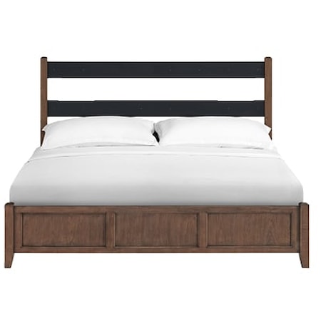 Customizable King Upholstered Panel Bed