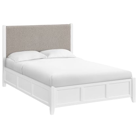 Customizable Queen Upholstered Panel Bed