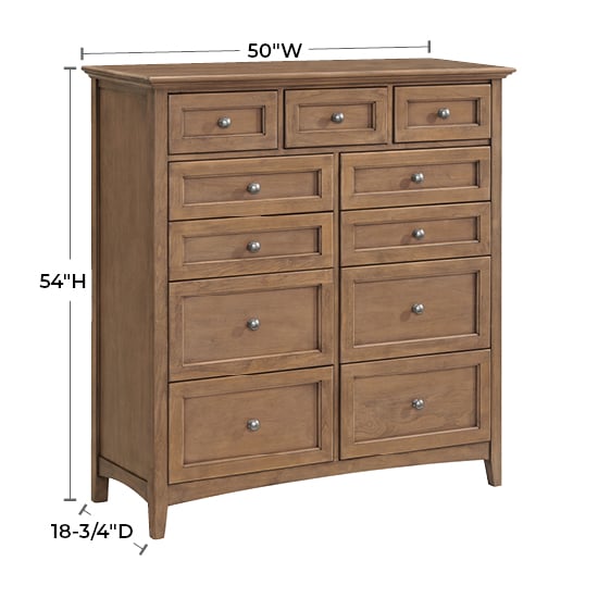 Whittier Wood McKenzie 11-Drawer Chest