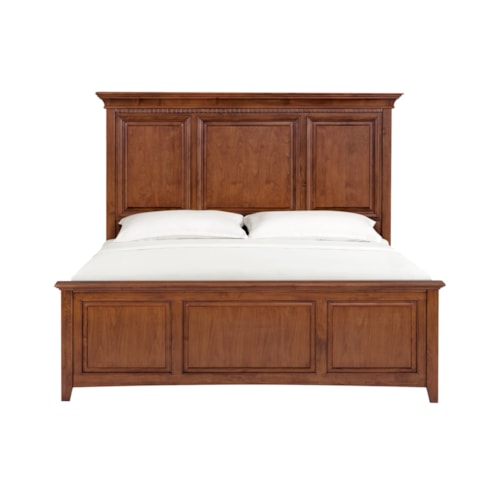 Transitional King Grand Bed with Side Storage