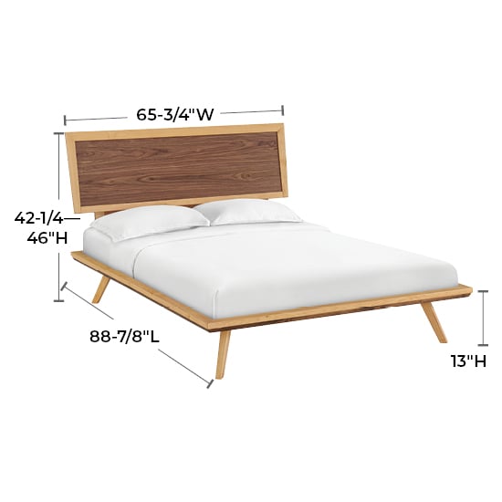 Queen Adj Hbd Platform Bed