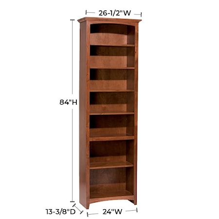 24&quot;W X 84&quot;H Bookcase