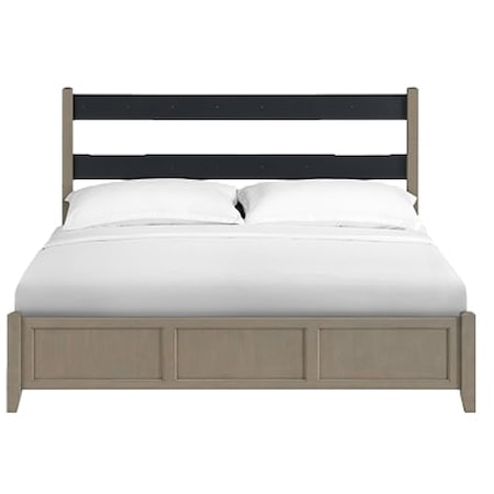 Customizable King Upholstered Panel Bed