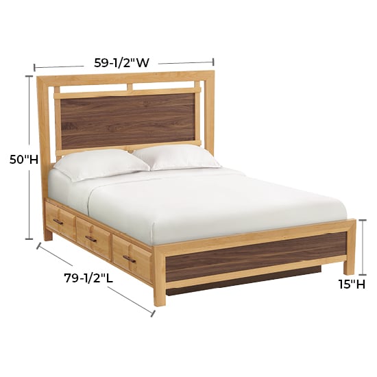 Whittier Wood Addison Full Panel Storage Bed