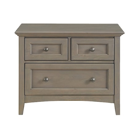 3-Drawer Wide Nightstand