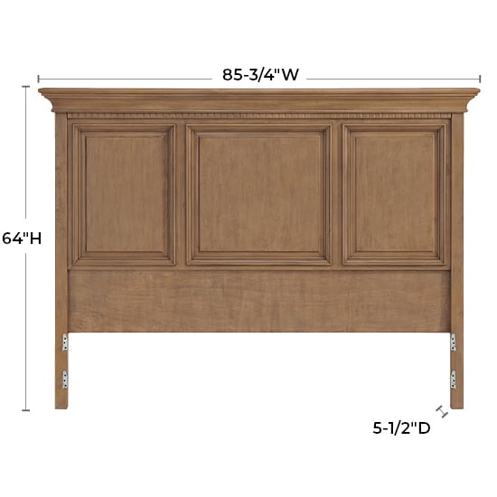 Whittier Wood McKenzie King Grand Headboard