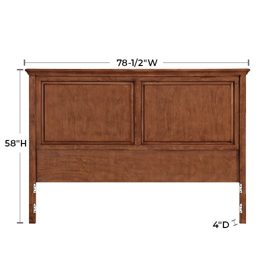Whittier Wood McKenzie Cal-King Premier Headboard