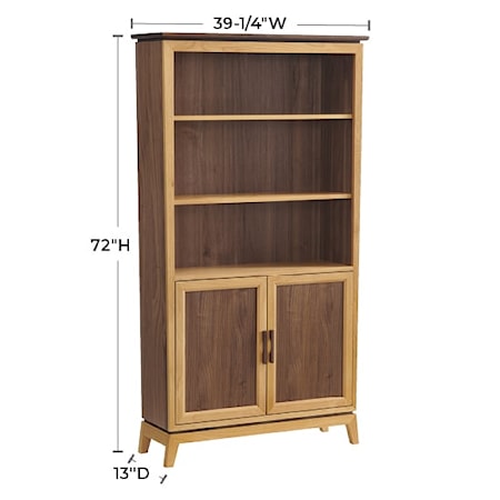 72&quot; Bookcase With Doors