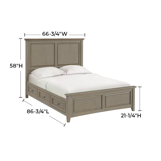 Whittier Wood McKenzie Queen Storage Bed