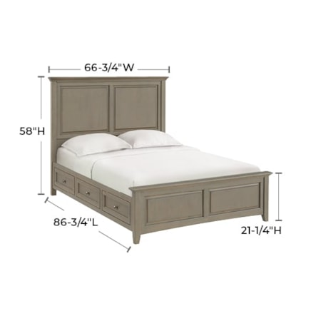 Queen Premier Storage Bed