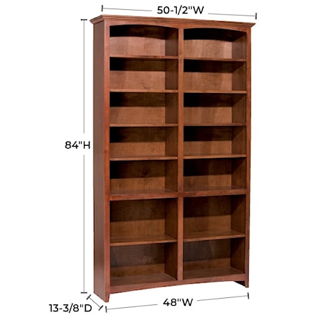 48&quot;W X 84&quot;H Bookcase