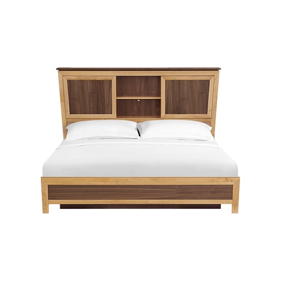 Whittier Wood Addison King Bookcase Storage Bed