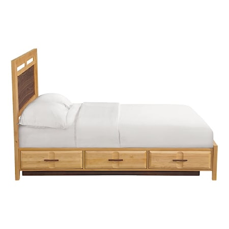 Queen Panel Storage Bed