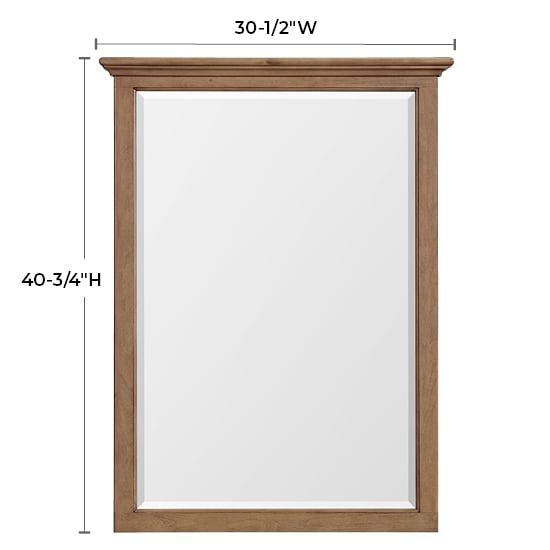 Whittier Wood McKenzie Beveled Mirror