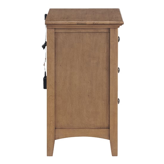 Whittier Wood McKenzie 3-Drawer Nightstand