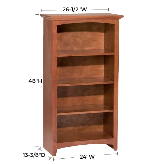 Whittier Wood McKenzie 24"W X 48"H Bookcase