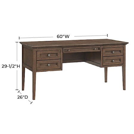 4-Drawer Desk