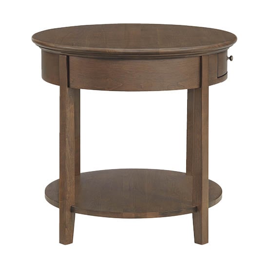 1-Drawer Round End Table