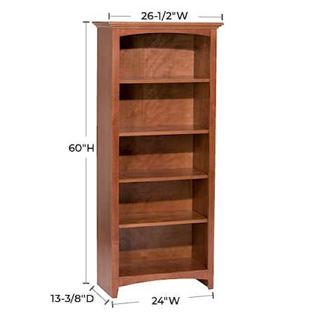 24&quot;W X 60&quot;H Bookcase