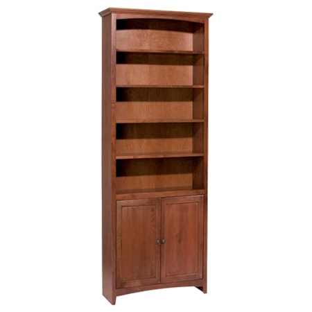 30"W X 84"H Bookcase W/Doors
