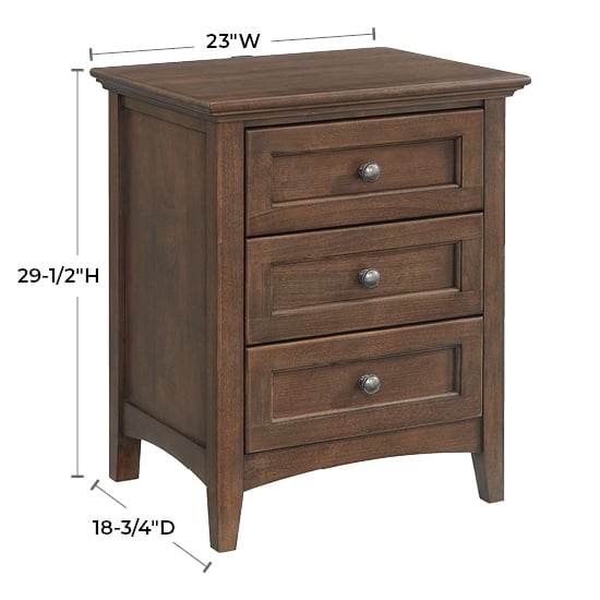 3-Drawer Nightstand