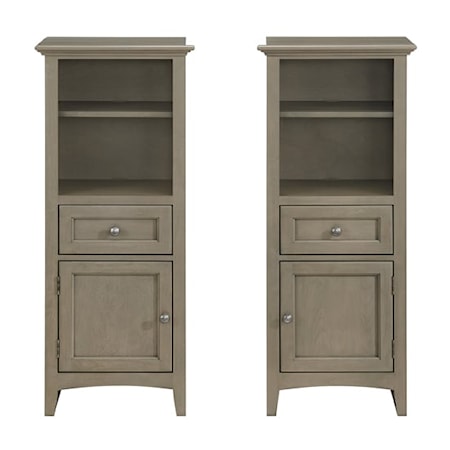 Set of 2 Bookcase Piers