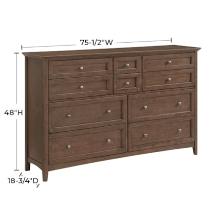 10-Drawer Dresser