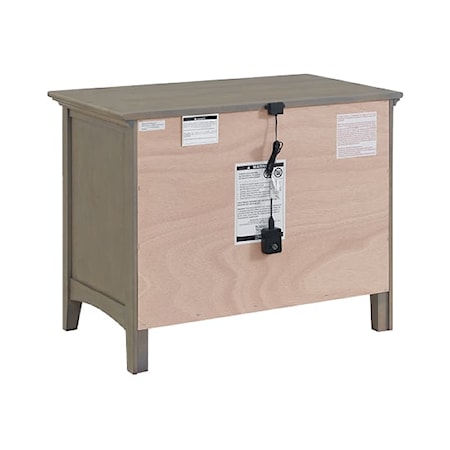 3-Drawer Wide Nightstand