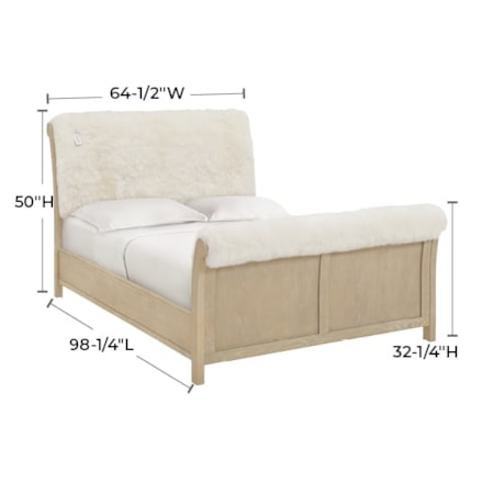 Queen Sheepskin Bed