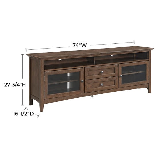 Whittier Wood McKenzie 74" Media Console